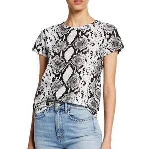 Rag & Bone Snakeskin Shirt Womens XS Top Pima Cotton